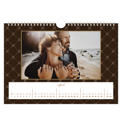 Fotokalender A4 — Geometrisk mønster [April]
