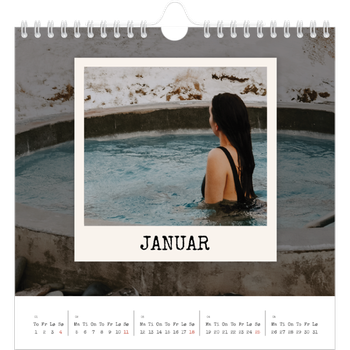 Fotokalender Kvadratisk — Portrettredigeringen