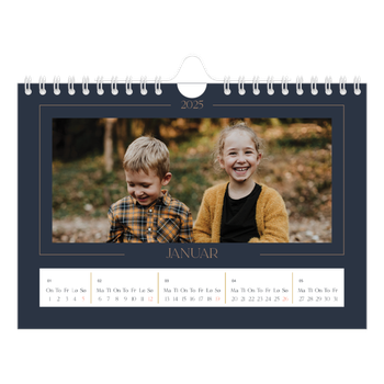 Fotokalender A5 — Prøyssisk blå