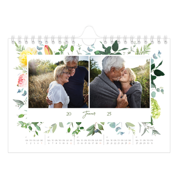 Fotokalender A5 — Klassiske blomster