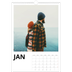 A3 Månedskalender — Hvit kalender [Januar]
