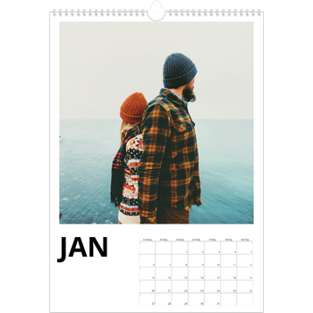 Fotokalender A3 — Hvit kalender