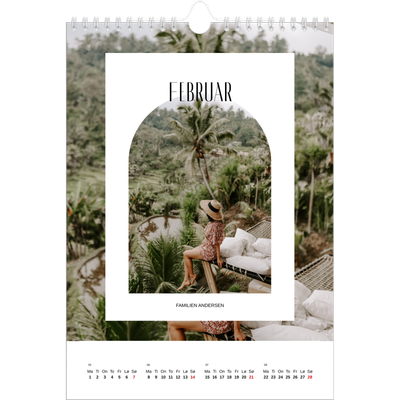 Fotokalender A4 (20 x 30 cm) — Den åpne buen [Februar]