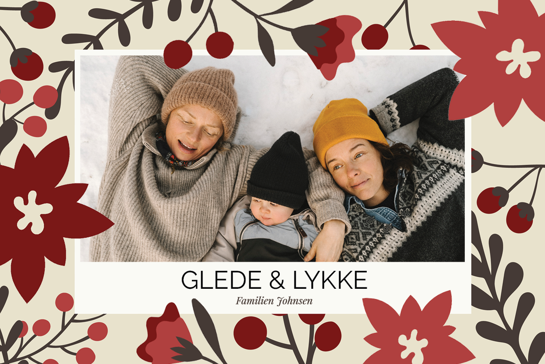 Fotokort — Blomster og bær