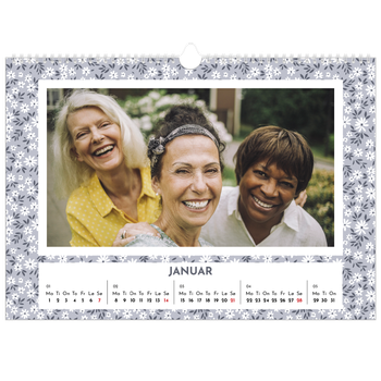 Fotokalender A3 — Blomstermønster