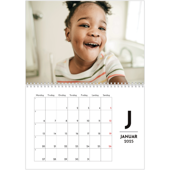 Fotokalender A4 dobbel — Bokstav i fokus