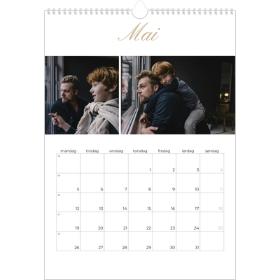 A3 Månedskalender — Elegant kalender [kalender-forside]