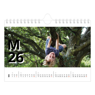Fotokalender A5 — Bokstav og tall [kalender-forside]