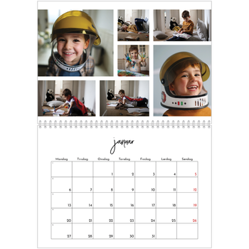 Fotokalender A4 dobbel — Bildecollage
