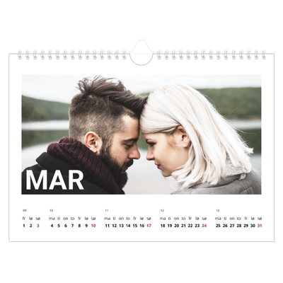Fotokalender A4 — Stor måned [Mars]