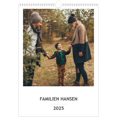 A3 Familieplanleggere — Enkel planlegger - Familie på 5 [kalender-forside]
