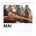 Månedskalender kvadratisk — Hvit kalender [kalender-forside]