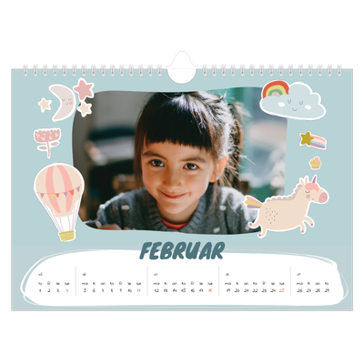 Fotokalender A4 — Magisk regnbue [Februar]