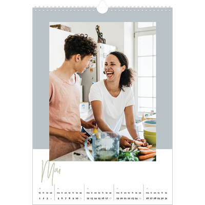 A3 Månedskalender — Kalender i jordfarger [kalender-forside]