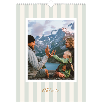 A3 Månedskalender — Skrift og striper [kalender-forside]