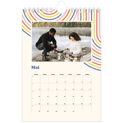 Fotokalender A5 — Retro striper [kalender-forside]