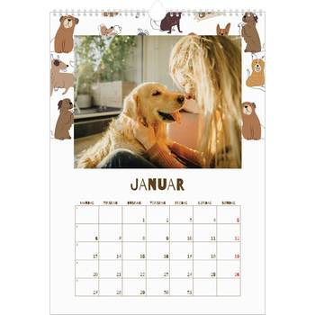 Fotokalender A3 — Leken valp