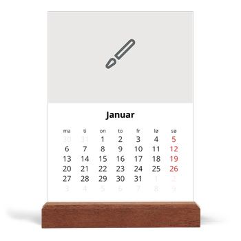 Bordkalender med trestativ - Stående — Design selv