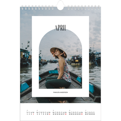 Fotokalender A4 (20 x 30 cm) — Den åpne buen [April]