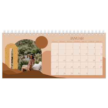 Bordkalender med foto — Nøytrale fjell