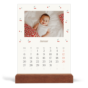 Bordkalender med trestativ - Stående — Kirsebærlykke