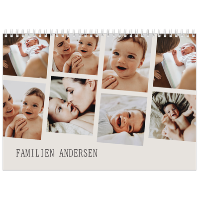Fotokalender A4 dobbel (30 x 40 cm) — Bilder i bevegelse [kalender-forside]
