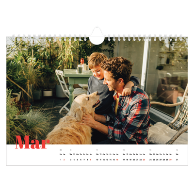 Fotokalender A4 — Et fantastisk år [Mars]