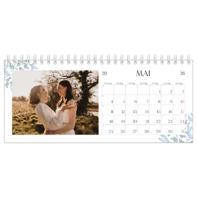 Bordkalendere — Elegant blomstret [kalender-forside]