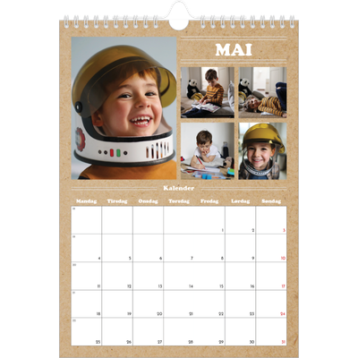 Fotokalender A4 (20 x 30 cm) — Magasinstil [kalender-forside]