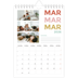 Fotokalender A5 — Fargerike fonter [Mars]