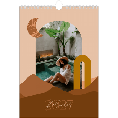 Fotokalender A4 (20 x 30 cm) — Nøytrale fjell [kalender-forside]