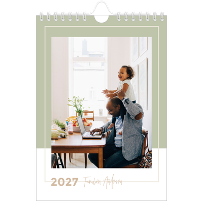 Fotokalender A5 — Kalender i jordfarger [kalender-forside]