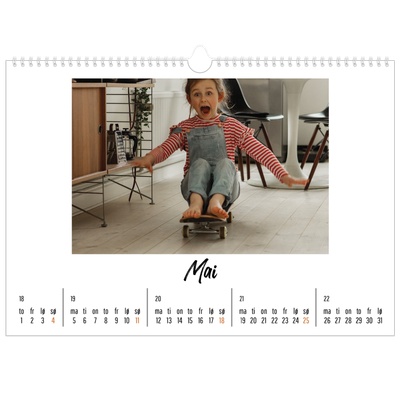Fotokalender A3 — Boken om meg [kalender-forside]