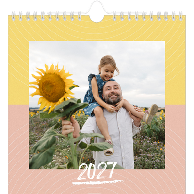 Månedskalender kvadratisk — Fargerik kalender [kalender-forside]