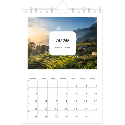 Fotokalender A5 — Den fulle historien [Januar]