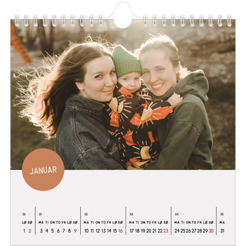 Fotokalender Kvadratisk — Fotoklistremerke