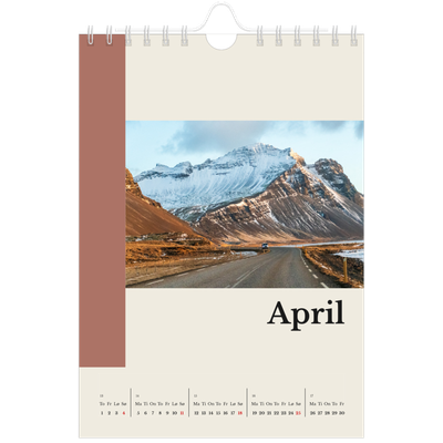 Fotokalender A5 — Verdens severdigheter [April]