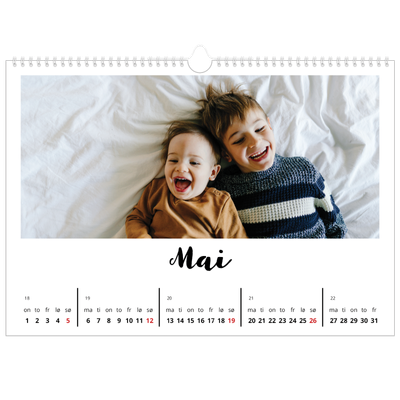 Fotokalender A3 — Håndskrevet [kalender-forside]