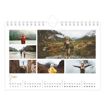 Fotokalender A5 — Håndskrevet måned