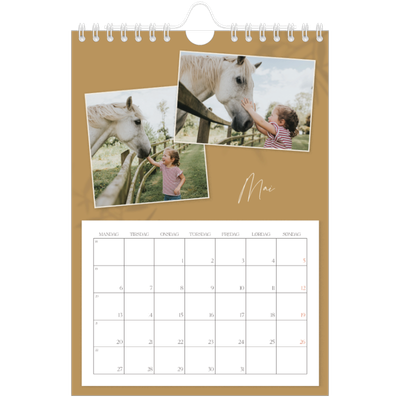 Fotokalender A5 — Jordnært design [kalender-forside]