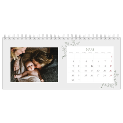 Bordkalendere — Håndtegnet blomster [Mars]