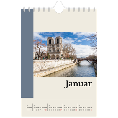 Fotokalender A5 — Verdens severdigheter [Januar]
