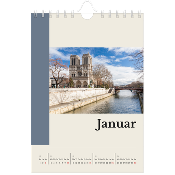 Fotokalender A5 — Verdens severdigheter