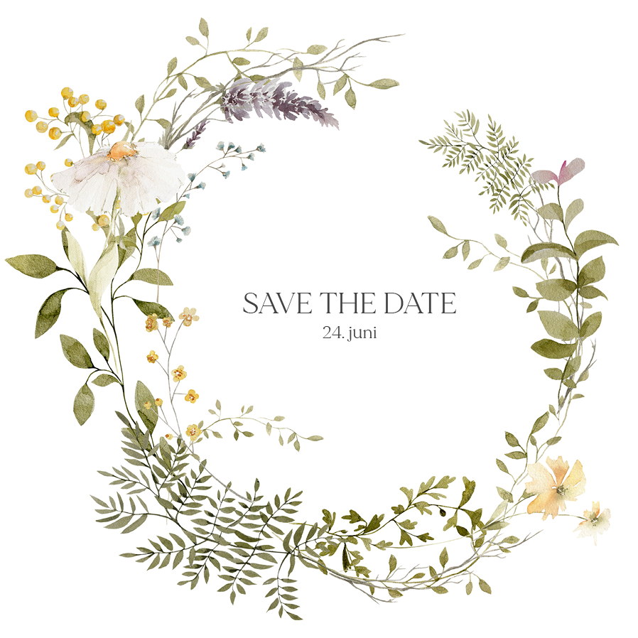 Save the date — Glede i blomstring