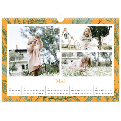 Fotokalender A3 — Blomstrende bakgrunner [kalender-forside]