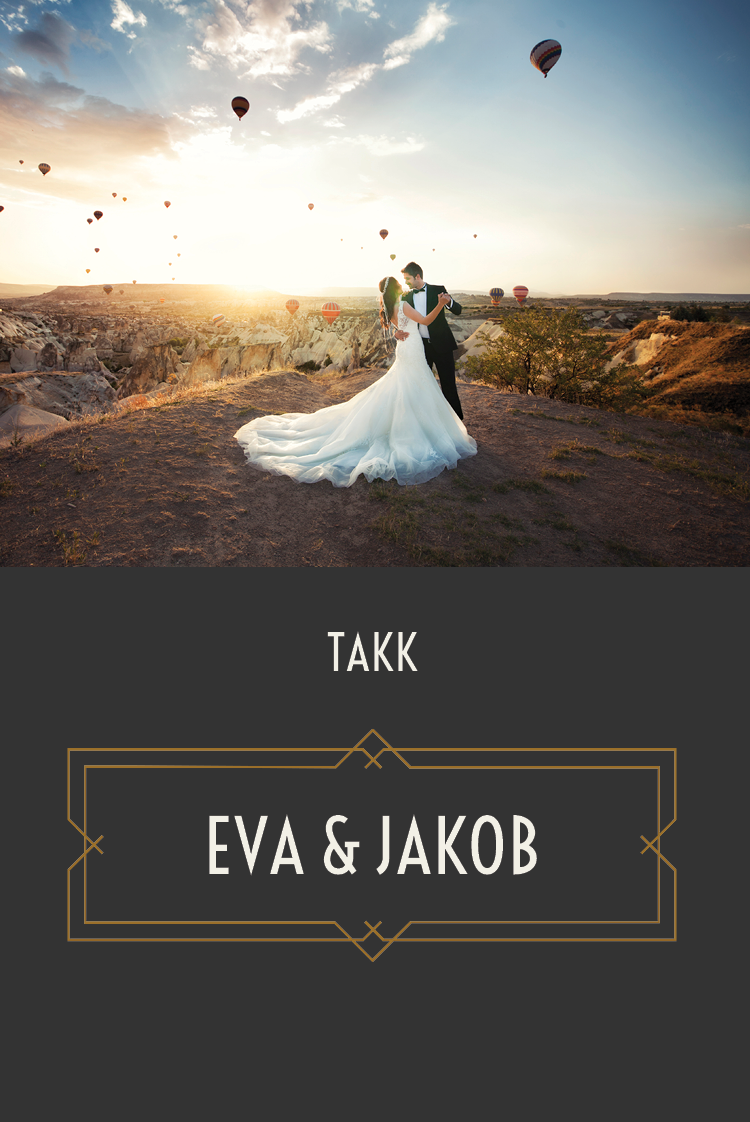 Takkekort — Gatsby navnskilt