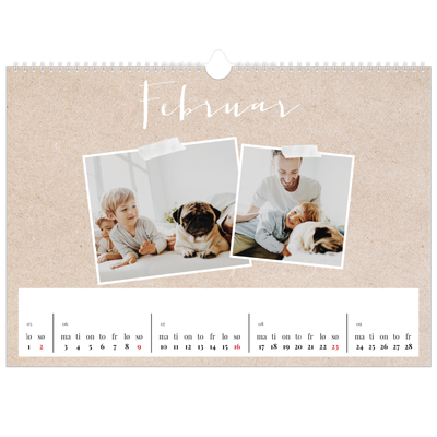 Fotokalender A3 — Scrapbook kalender [Februar]
