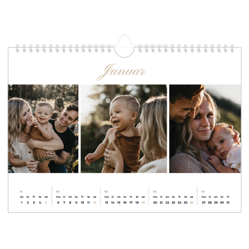 Fotokalender A4 — Elegant kalender