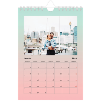 Fotokalender A5 — Pastelltoner