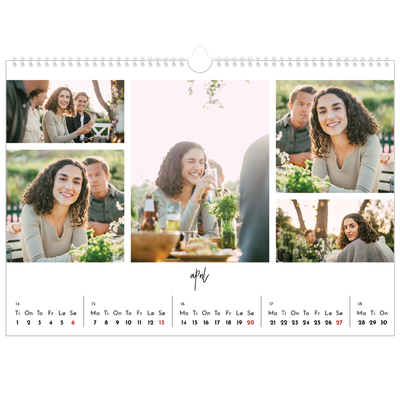 Fotokalender A3 — Bildecollage [April]